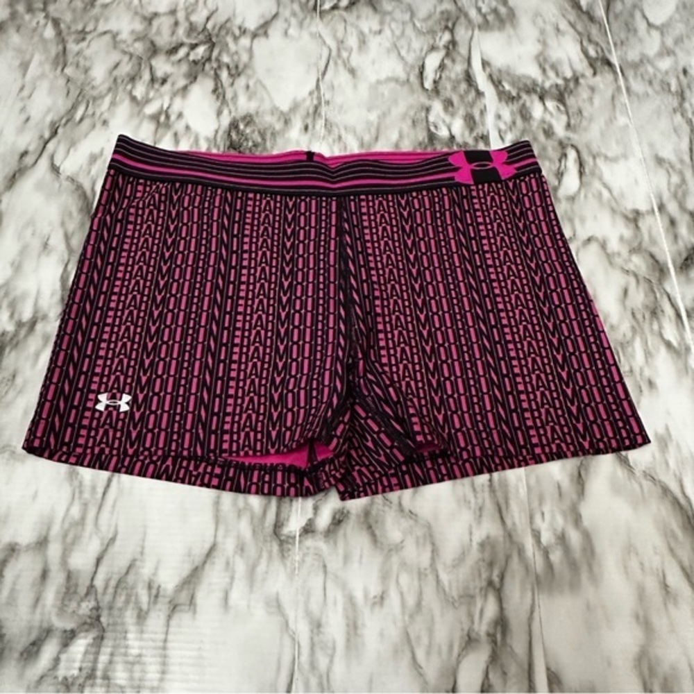 Under Armour Pink Athletic Shorts Lightweight Breathable Barbiecore Bright Bold